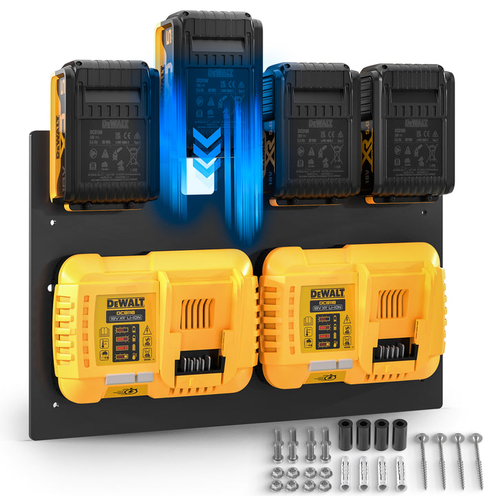 Wandhalterung für DeWalt Akkus & Ladegeräte
