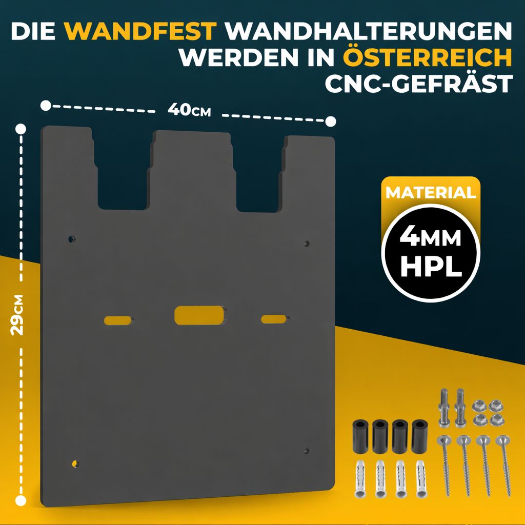 Halter für 2 Akkus & Ladegerät DeWalt