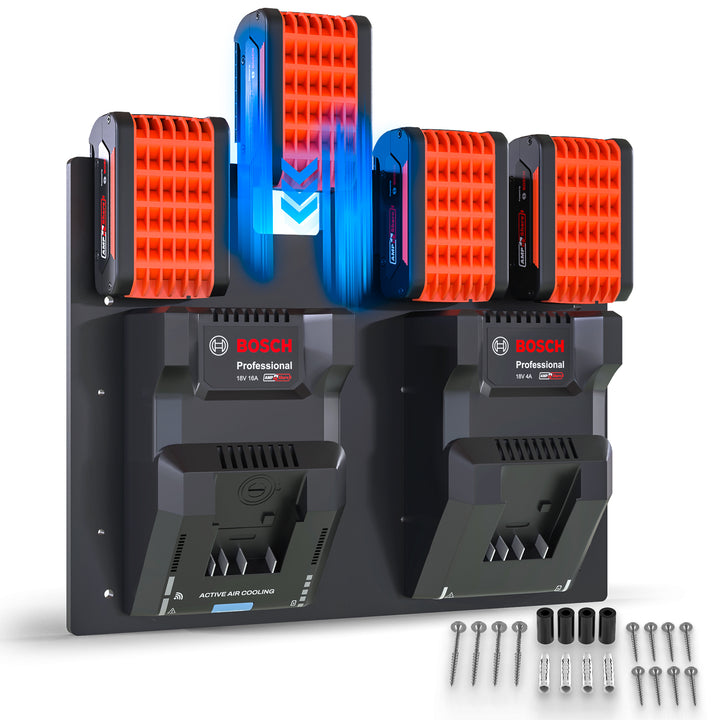 Wandhalterung für Bosch Akkus & Ladegeräte