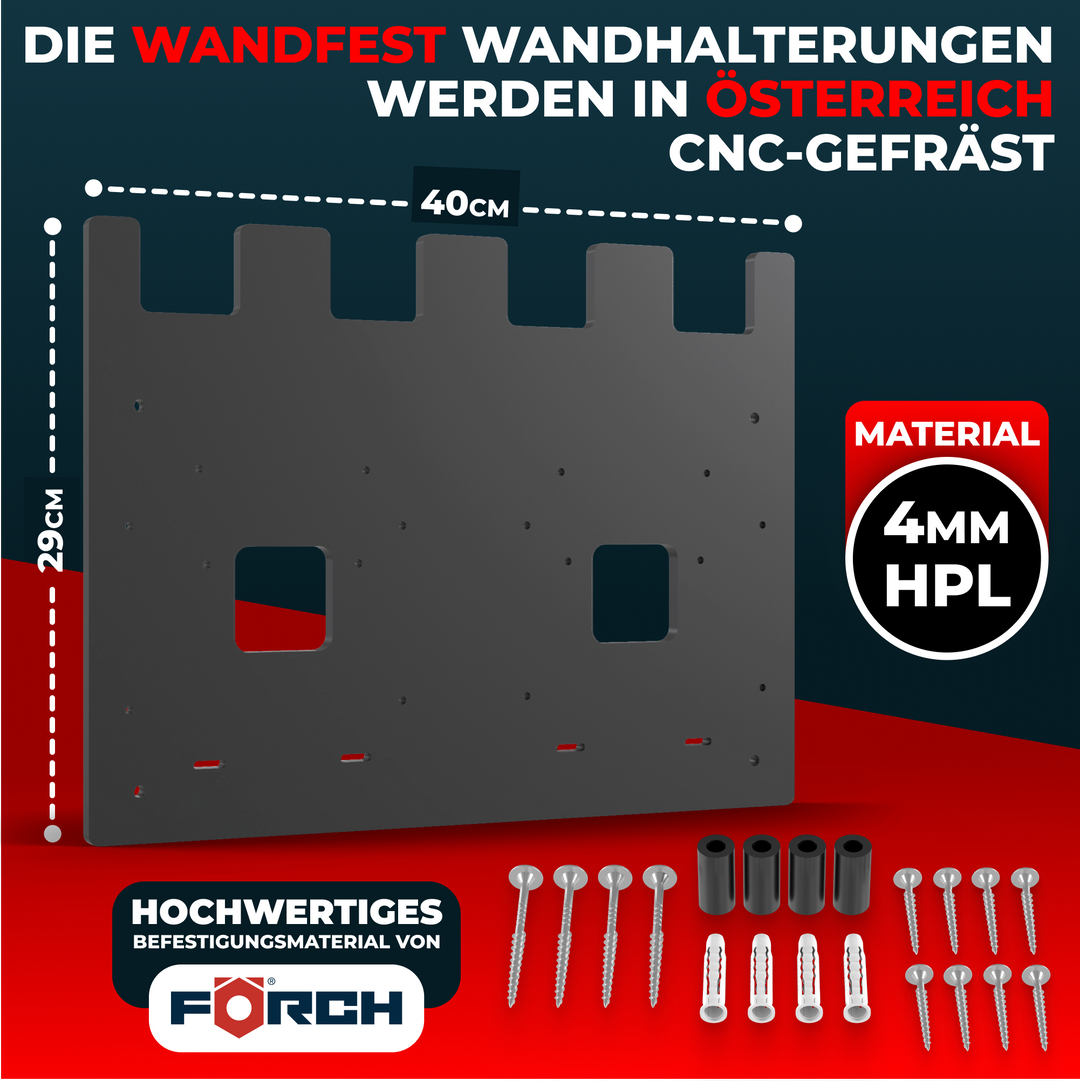 Wandhalterung für Bosch Akkus & Ladegeräte