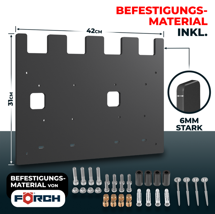 Wandhalterung für Bosch Akkus & Ladegeräte