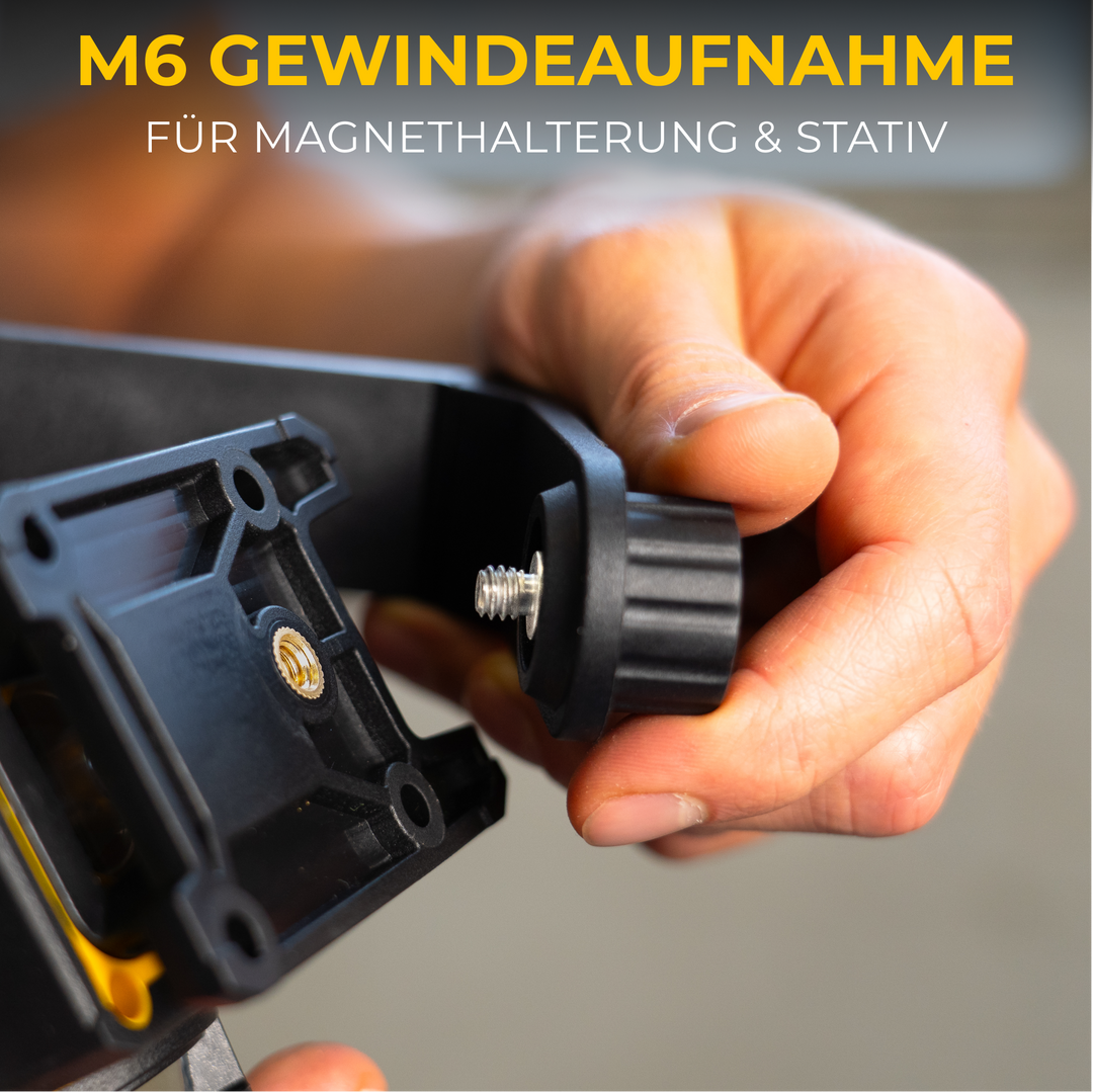 Kreuzlinienlaser 4D mit Halterung & Fernbedienung + GRATIS Entfernungsmesser