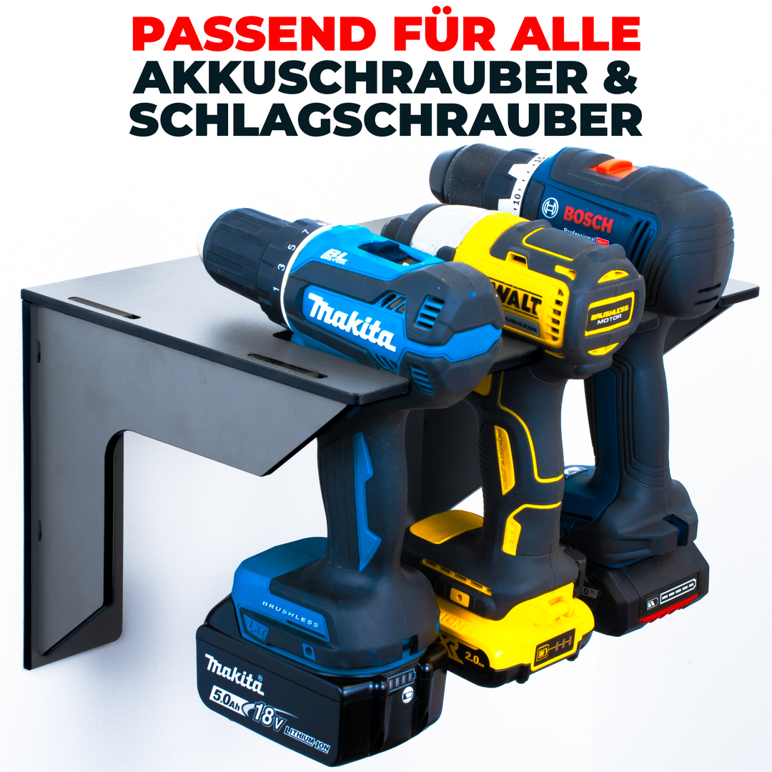 Wandhalterung für Akkuschrauber + GRATIS Akkuhalterung