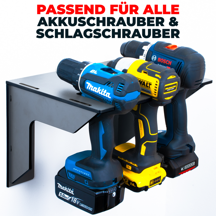 Wandhalterung für Akkuschrauber + GRATIS Akkuhalterung