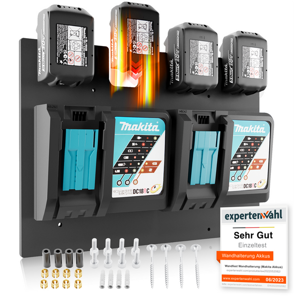 Wandhalterung für Makita Akkus & Ladegeräte