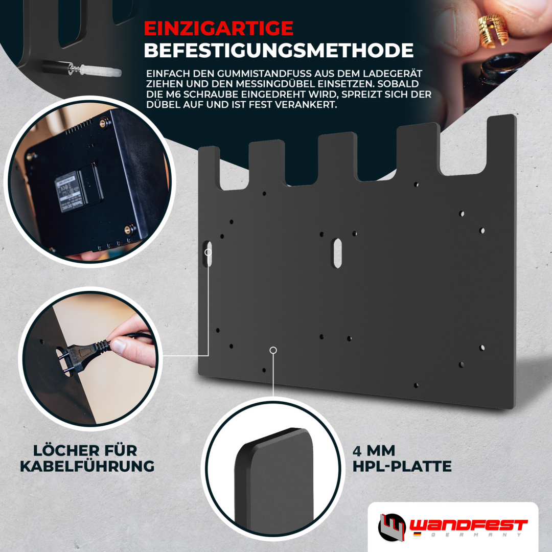 Wandhalterung für Makita Akkus & Ladegeräte