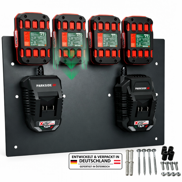 Wandhalterung für Parkside Akkus & Ladegeräte